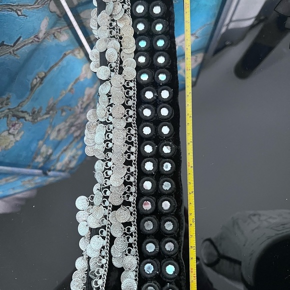 Black and silver belly dancer belt. - Picture 3 of 8